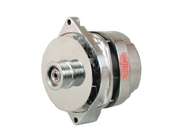 Powermaster Alternator, New, Chrome Finish, 170 amp, OE-harness operation