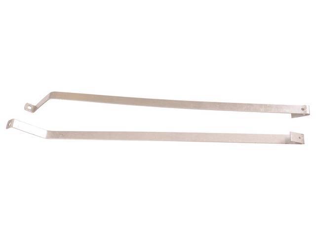 Fuel Tank Strap Set, Galvanized Steel, good reproduction