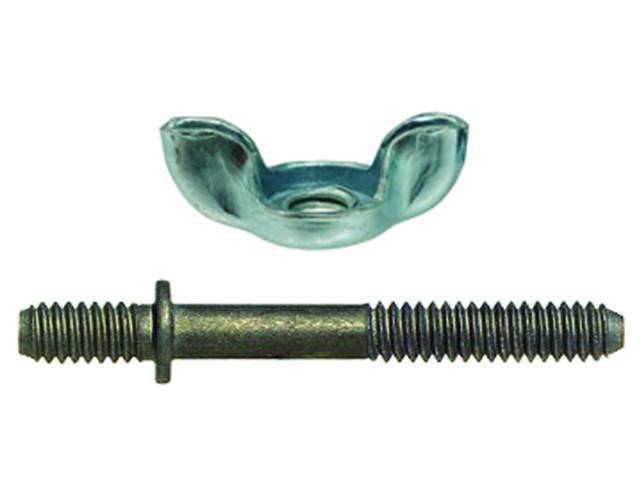 Air Cleaner to Carburetor Fastener Kit, 2-pc kit includes stud and wing nut, OE correct reproduction