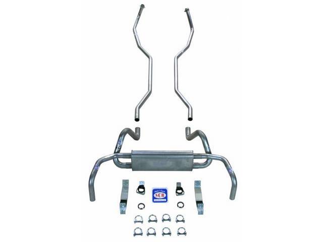 Aluminized Dual Exhaust System, OE Style, reproduction