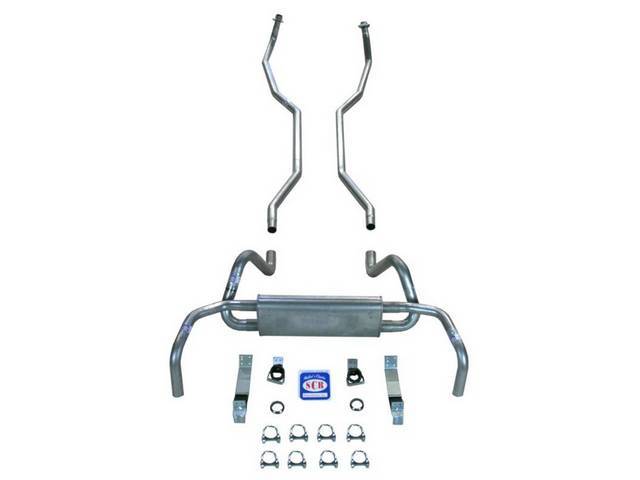 Stainless Steel Dual Exhaust System, OE Style, Reproduction for (67-68)
