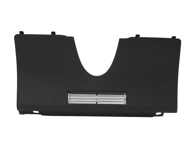 Black Steering Column to Instrument Panel Cover (with A/C) for 1970-81