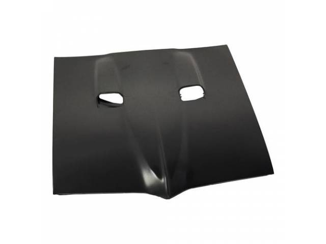 1968-1969 Model 400-Style Hood With Twin Scoops, reproduction