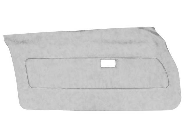 PANEL SET, Premium, Inside Door, Dlx, White, Madrid Grain Vinyl W/ Knitted Insert, Pre-assembled, ** Must Re-Use original trim and medallions **