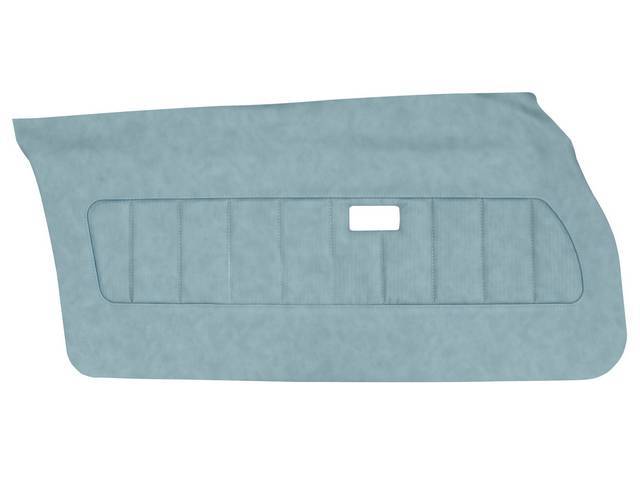 PANEL SET, Premium, Inside Door, Dlx, Light Blue, Sierra Grain Vinyl W/ Plisse Inserts, Pre-assembled, ** Must Re-Use original trim and medallions **
