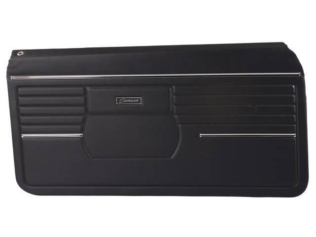 Premium Quality Black Standard Pre-Assembled Inside Door Panel Set for (1968)