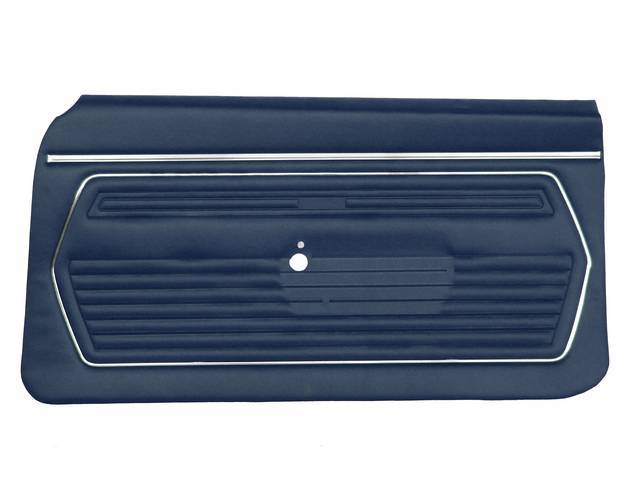 Premium Quality Dark Blue Standard Pre-Assembled Inside Door Panel Set for (1969)