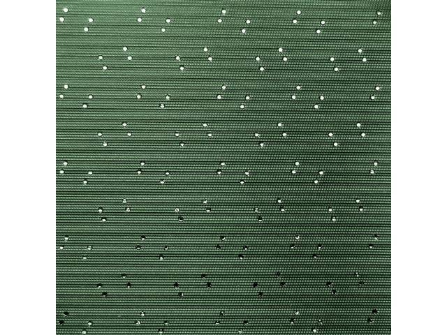 HEADLINER, Premium, Perforated Grain, Green / Dark Green, Does not include sail panels or material to cover sunvisors, Repro