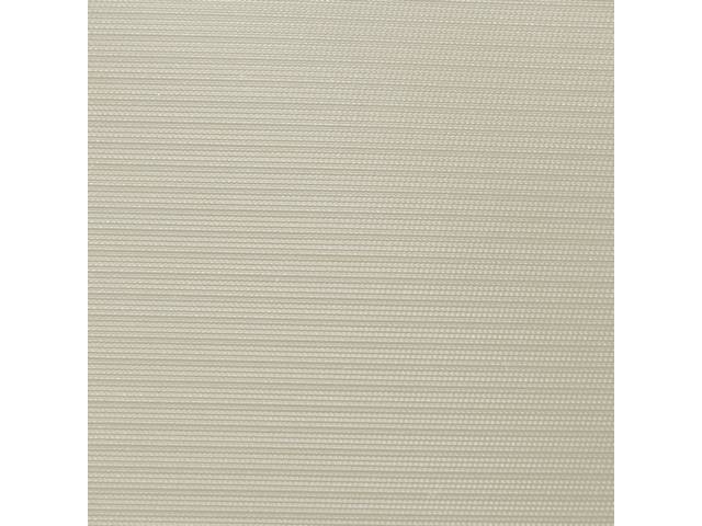 HEADLINER, Premium, Non-Perforated Grain, White, Does not include sail panels or material to cover sunvisors, Repro