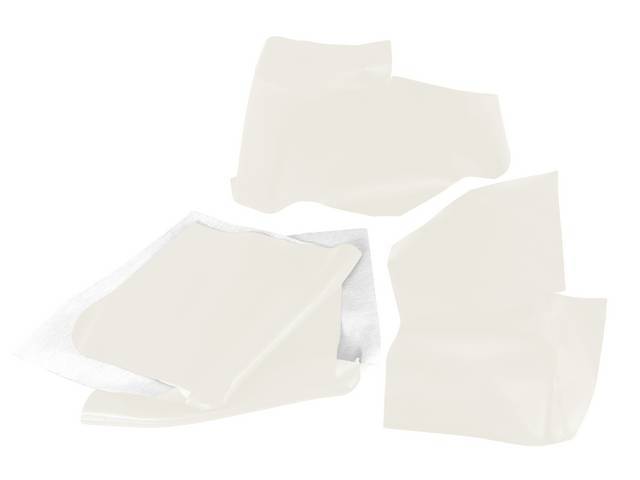 ARM REST COVER SET, PREMIUM, Inside Quarter, Std or Dlx, Frost White, Madrid Grain Vinyl