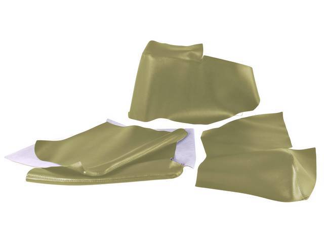 ARM REST COVER SET, PREMIUM, Inside Quarter, Std or Dlx, Light Green, Madrid Grain Vinyl