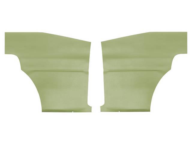 Premium Un-Assembled Deluxe Inside Quarter Panel Set, Willow Gold