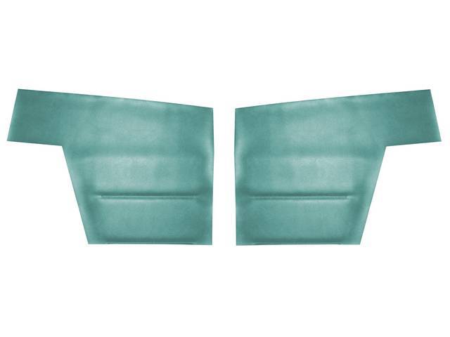 Premium Un-Assembled Deluxe Inside Quarter Panel Set, Metallic Turquoise