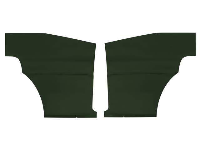 Premium Un-Assembled Deluxe Inside Quarter Panel Set, Dark Green