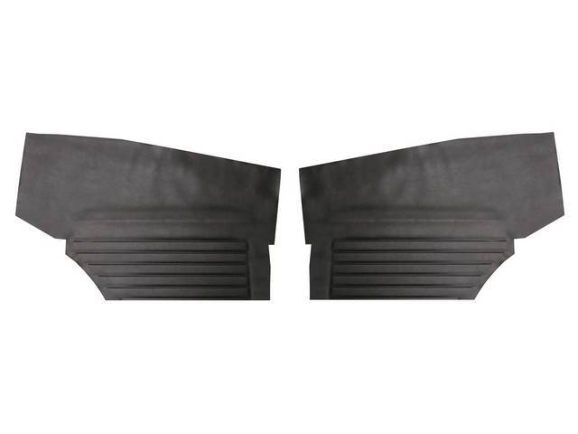 PANEL SET, PREMIUM, Inside Quarter,Std, Black, Madrid Grain Vinyl, Un-Assembled, ** Must Re-Use original decorative trim and medallions **