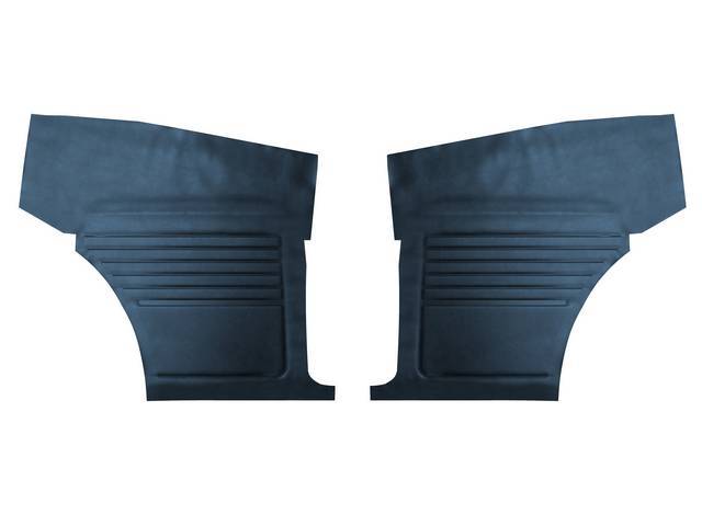 Premium Inside Quarter Panel Set, Std, Blue, Madrid Grain Vinyl, Un-Assembled