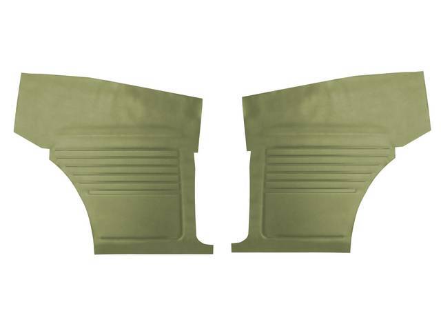 Premium Inside Quarter Panel Set, Std, Willow Gold, Madrid Grain Vinyl, Un-Assembled