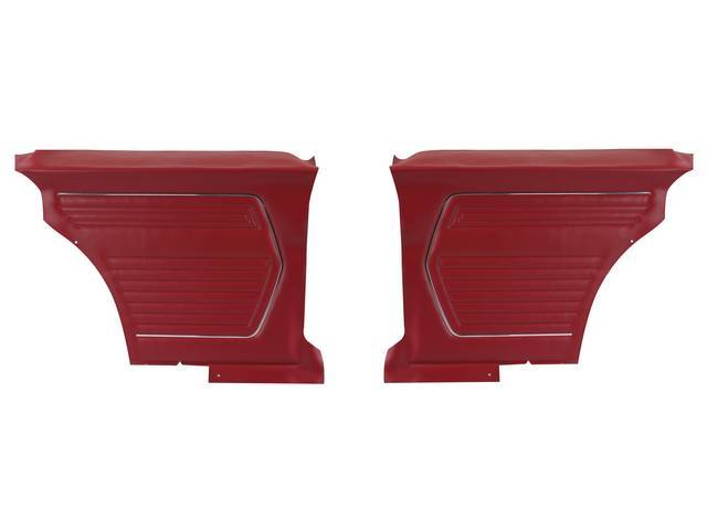 Red Premium Standard Interior Inside Quarter Panel Set, Un-Assembled