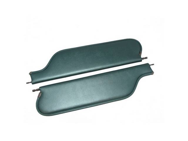 SUNVISOR SET, Premium, Turquoise, Madrid Grain, Concours Quality reproduction by Legendary Auto Interiors