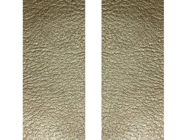 Premium Quality Gold with White Stripe Deluxe Front Bucket Upholstery Set