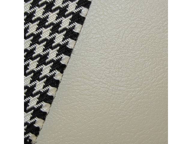 Premium Quality Ivory Deluxe Houndstooth Front Bucket Upholstery Set