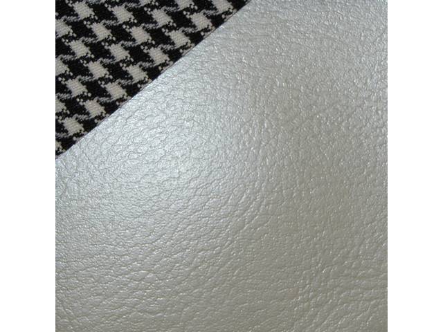 Premium Quality Deluxe Ivory Houndstooth Fixed Rear Bench Seat Upholstery Set, Reproduction for (1969)