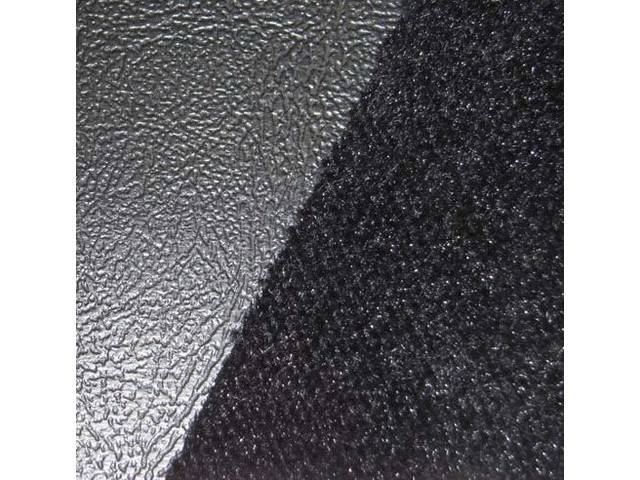 Restoration Quality Deluxe Interior Rear Seat Upholstery Set, Black with Empress cloth