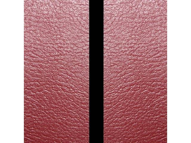 Premium Quality Red with Black Stripe Deluxe Fixed Rear Bench Seat Upholstery Set, Reproduction for (1967)