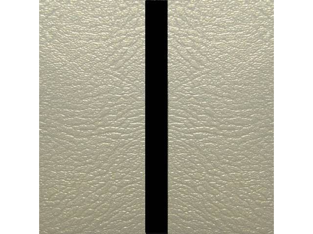 Premium Quality White / Parchment with Black Stripe Deluxe Fixed Rear Bench Seat Upholstery Set, reproduction