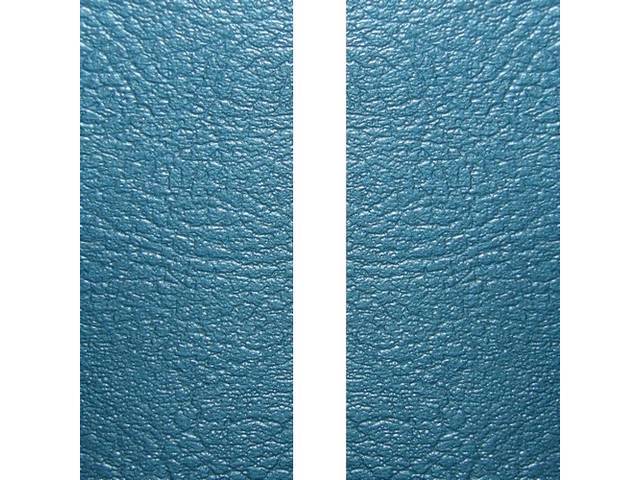 Premium Quality Bright Blue with White Stripe Deluxe Fixed Rear Bench Seat Upholstery Set, reproduction