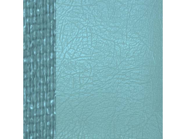 UPHOLSTERY SET, Premium, Rear Seat, Dlx, Light Blue, Sierra Grain Vinyl W/ Rattan Vinyl Inserts