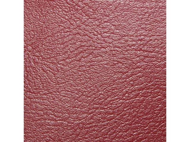 Premium Quality Red Deluxe Fixed Rear Bench Seat Upholstery Set, Reproduction for (1968)