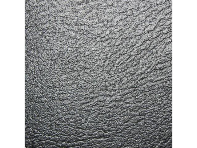 Premium Quality Black Deluxe Rear Seat Upholstery Set, Reproduction for (1968)