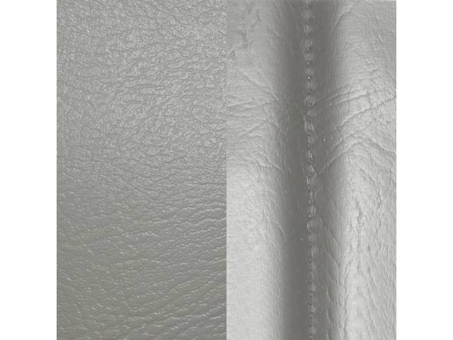 UPHOLSTERY SET, Premium, Front Buckets, Std, White, Madrid Grain Vinyl W/ Elk Grain Vinyl Inserts