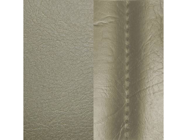 UPHOLSTERY SET, Premium, Front Buckets, Std, Dark Sandalwood, Madrid Grain Vinyl W/ Elk Grain Vinyl Inserts