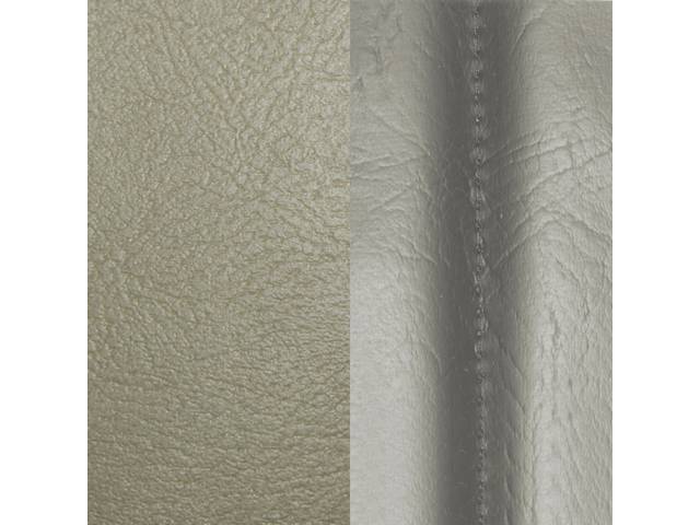 UPHOLSTERY SET, Premium, Front Buckets, Std, Covert, Madrid Grain Vinyl W/ Elk Grain Vinyl Inserts