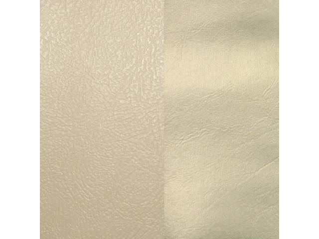 UPHOLSTERY SET, Premium, Front Buckets, Std, Sandalwood, Madrid Grain Vinyl W/ Oxen Grain Vinyl Inserts