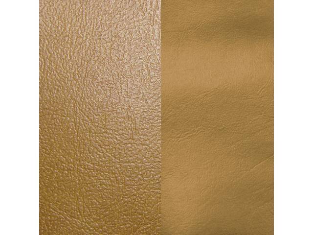 UPHOLSTERY SET, Premium, Front Buckets, Std, Light Saddle, Madrid Grain Vinyl W/ Oxen Grain Vinyl Inserts