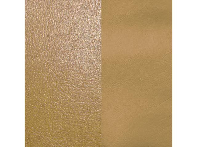 UPHOLSTERY SET, Premium, Front Buckets, Std, Buckskin, Madrid Grain Vinyl W/ Oxen Grain Vinyl Inserts