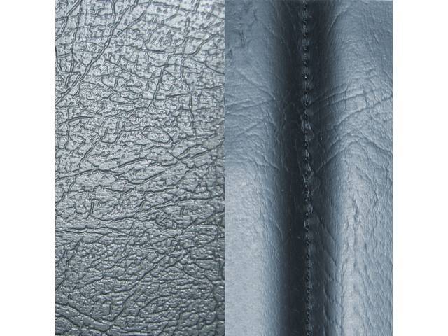 UPHOLSTERY SET, Premium, Front Buckets, Std, Dark Blue, Sierra Grain Vinyl W/ Oxen Grain Vinyl Inserts
