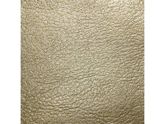 Premium Rear Seat Upholstery Set, Standard, Gold, Madrid Grain Vinyl, Reproduction for (1967)