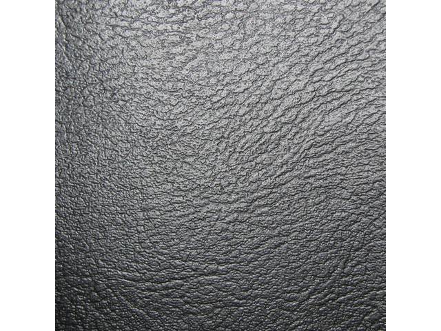 Premium Rear Seat Upholstery Set, Standard, Black, Madrid Grain Vinyl, Reproduction for (1969)