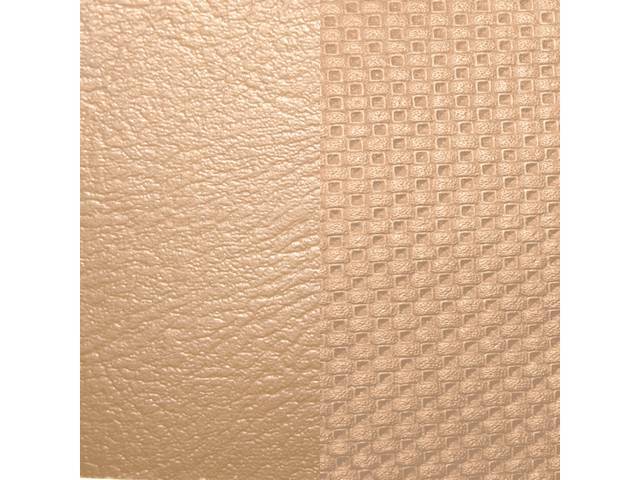 UPHOLSTERY SET, Premium, Rear Seat, Std, Sandalwood, Madrid Grain Vinyl W/ Diamond Waffle Grain Vinyl Inserts