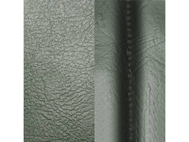 UPHOLSTERY SET, Premium, Rear Seat, Std, Green, Madrid Grain Vinyl W/ Elk Grain Vinyl Inserts