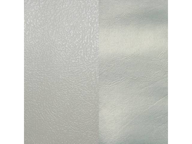UPHOLSTERY SET, Premium, Rear Seat, Std, White, Madrid Grain Vinyl W/ Oxen Grain Vinyl Inserts