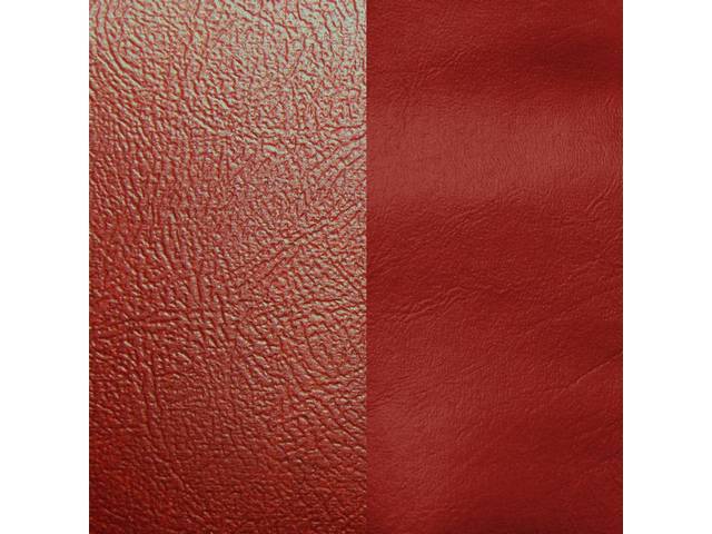 UPHOLSTERY SET, Premium, Rear Seat, Std, Firethorn, Madrid Grain Vinyl W/ Oxen Grain Vinyl Inserts