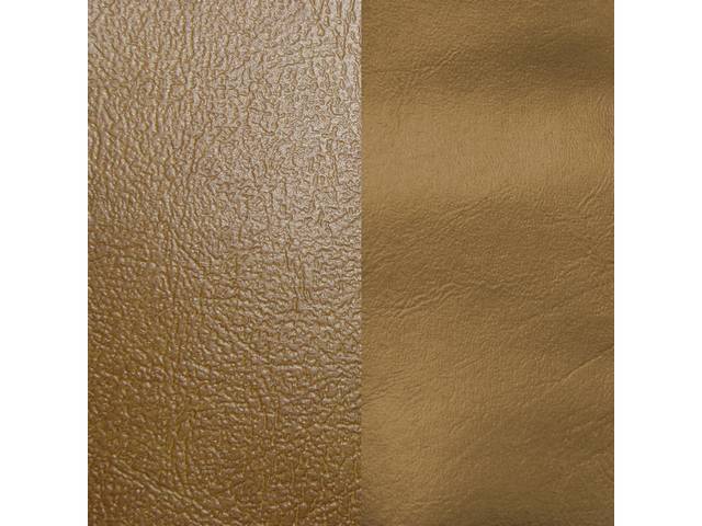 UPHOLSTERY SET, Premium, Rear Seat, Std, Dark Saddle, Madrid Grain Vinyl W/ Oxen Grain Vinyl Inserts