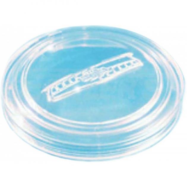 Early Chevy Steering Wheel Horn Cap, Clear Plastic With Crest, 1954
