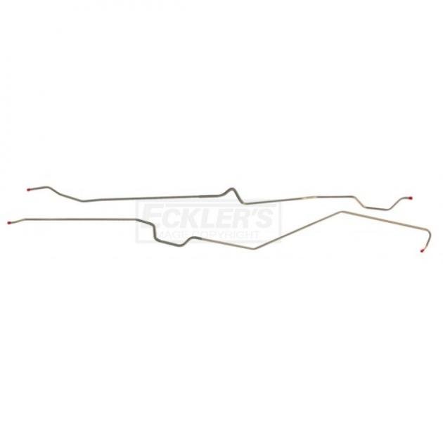 Chevy II Or Nova Main Fuel Line, 3/8, Oversized V8, 2 Piece, Stainless Steel 1965