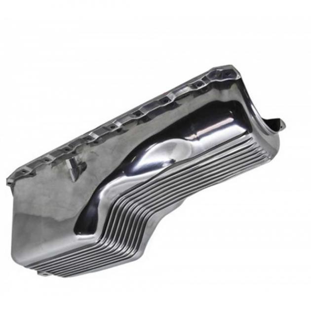 Late Great Chevy - Oil Pan, Big Block, Polished Finned Aluminum